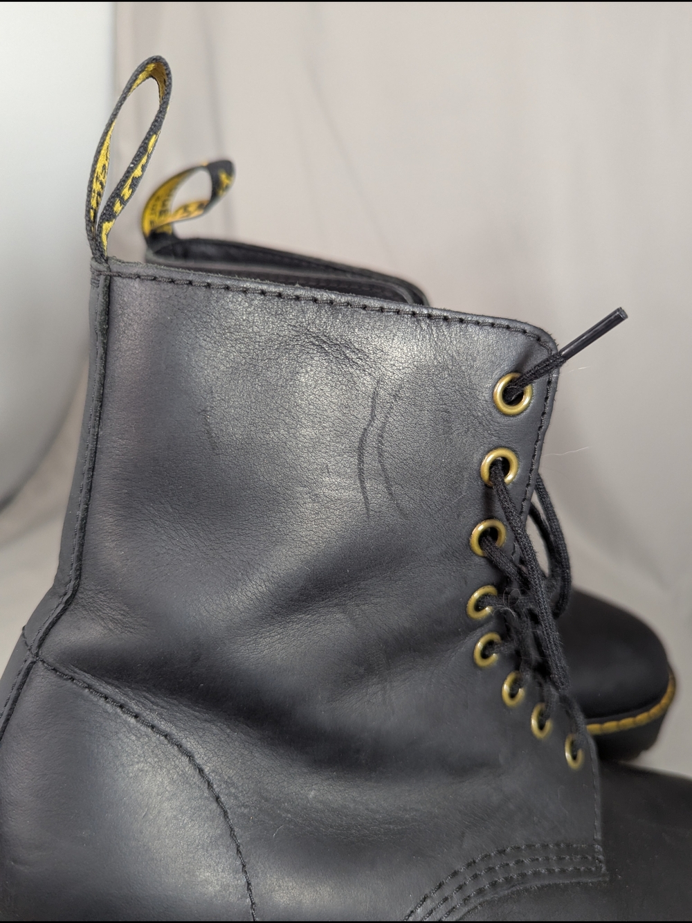 Dr Martens Black 8 Shriver Hi Women's Leather Heeled Boots - Picture 4 of 16
